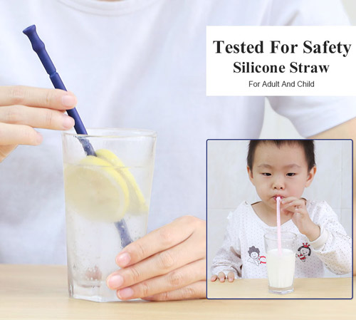 silicone straw