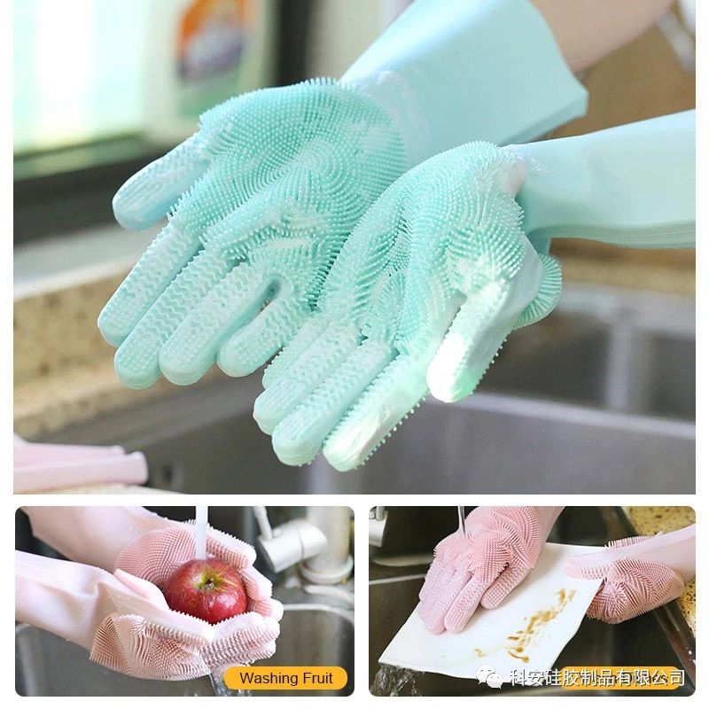 Magic silicone dishwashing gloves