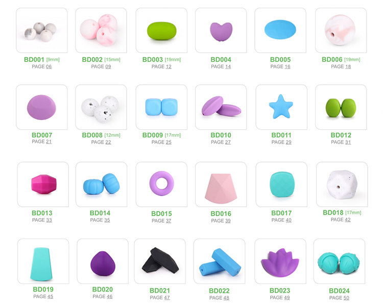 Food Grade Silicone Baby Beads