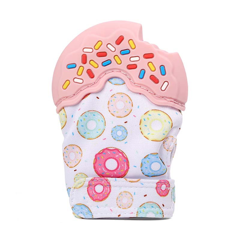 baby chew teething mitt