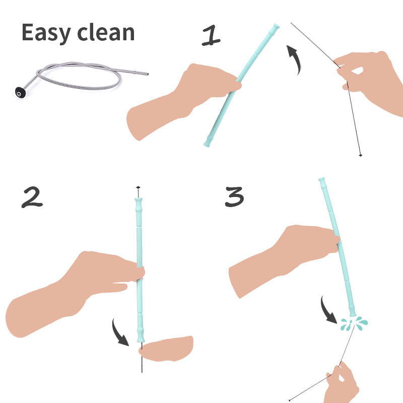 How do you clean silicone straws?