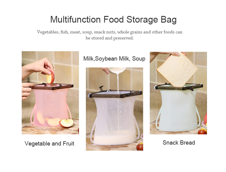 Reusable Silicone Food Bags