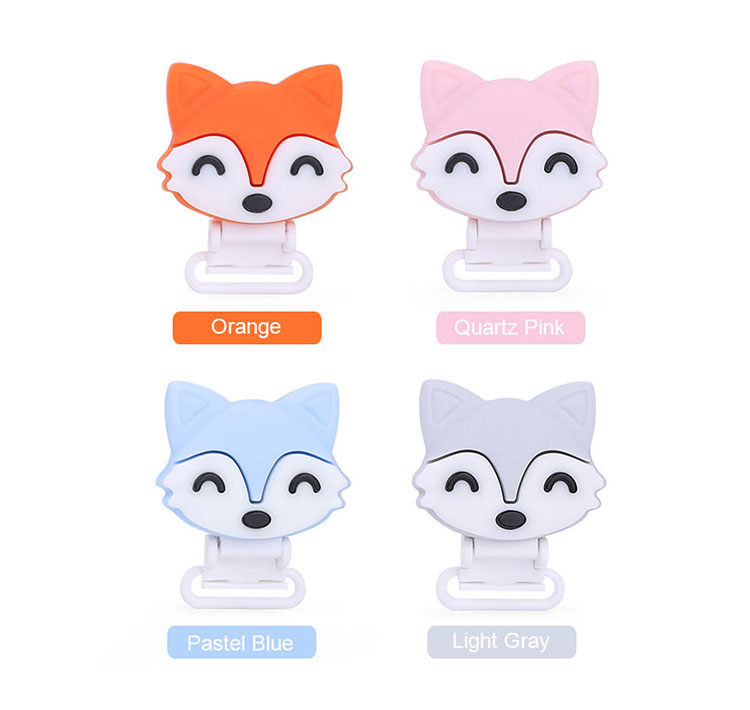 cute animal silicone clips