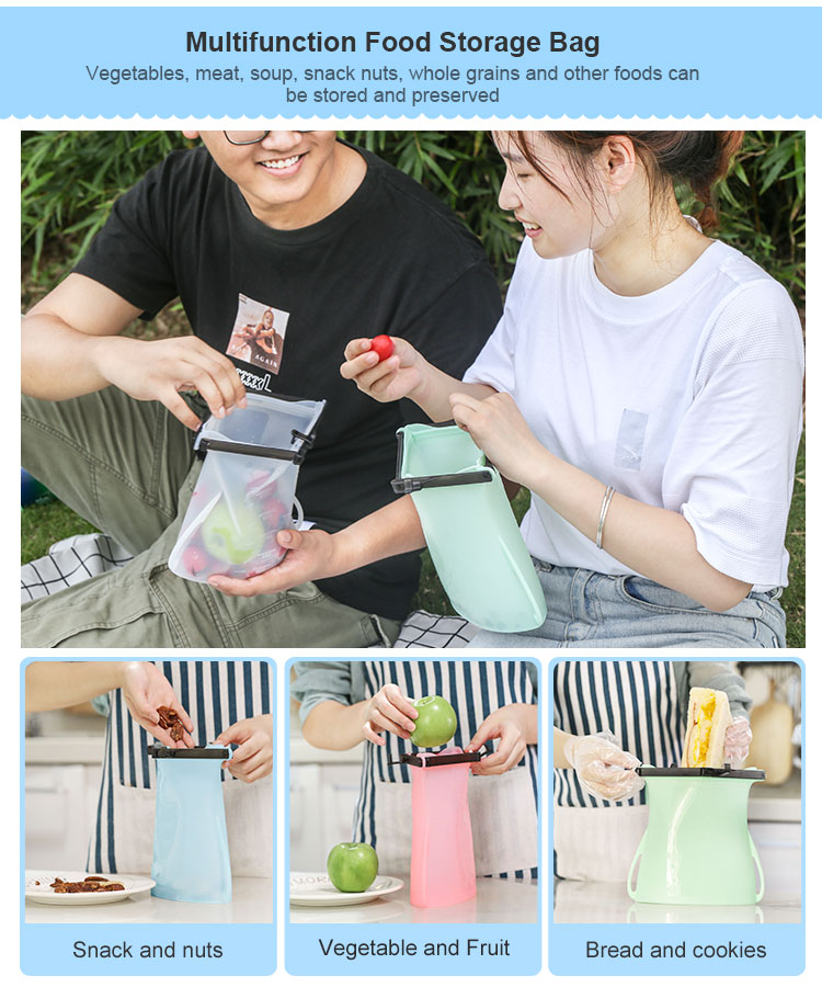 Silicone freezer bags best sale