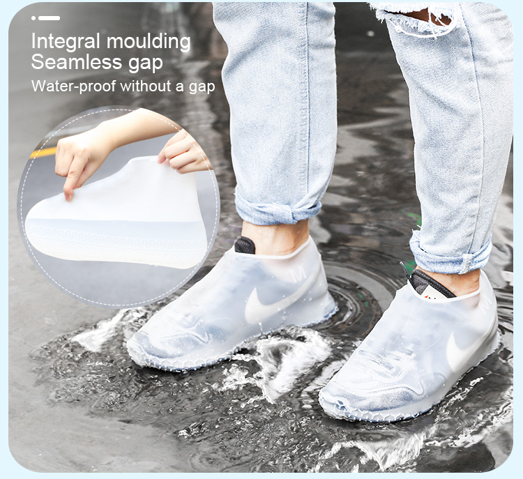 Silicone Waterproof Boot Covers, Reusable Unisex Foldable Rain Socks ...