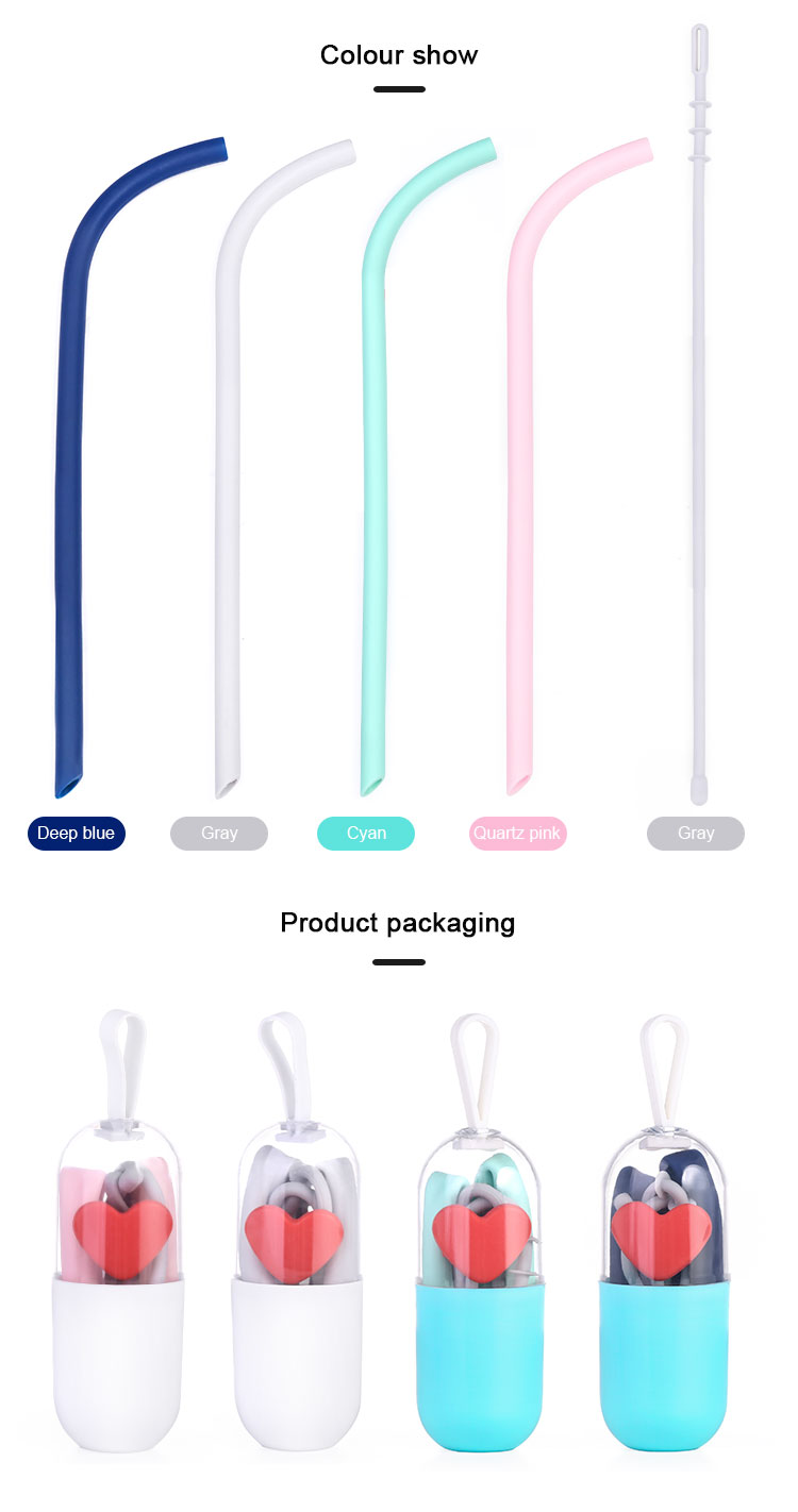 Silicone Collapsible Straws