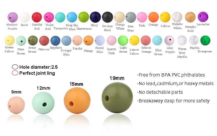 silicone chew beads manufacturer