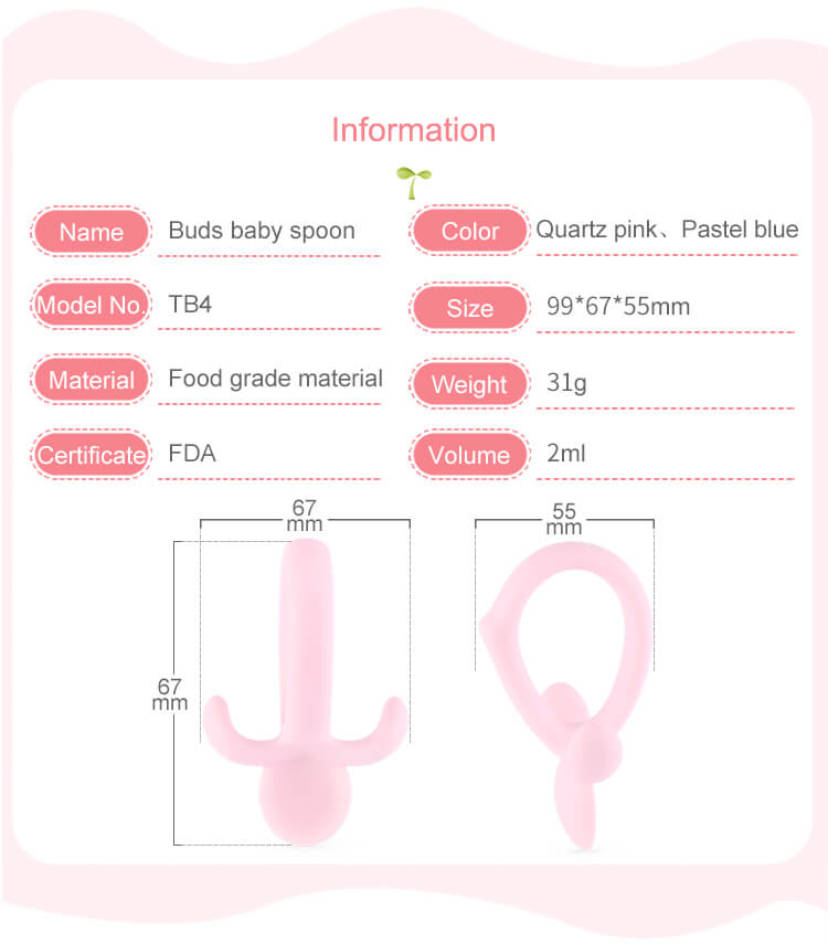 Silicone baby spoon wholesale