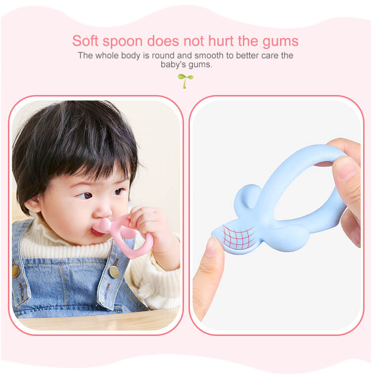 Silicone baby spoon