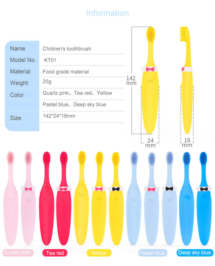 Silicone toothbrush color