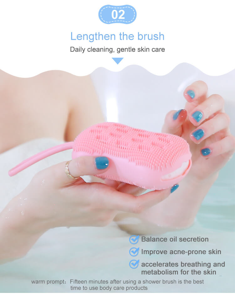 Silicone bath brush 1