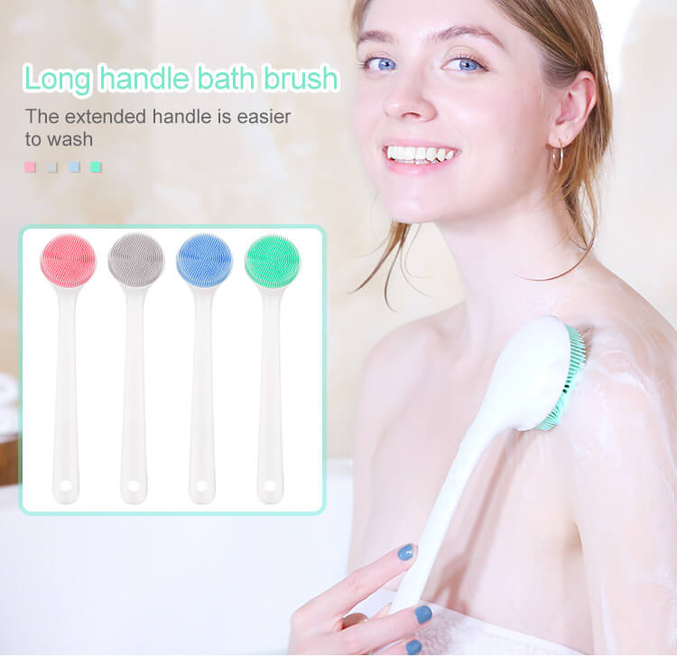 Long handle bath brush