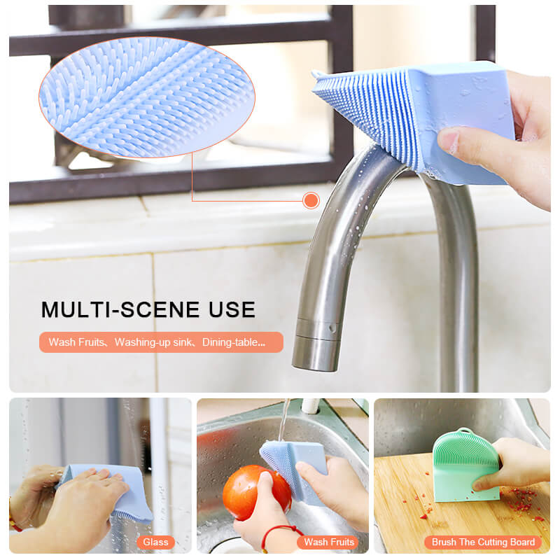 Scraper silicone brush