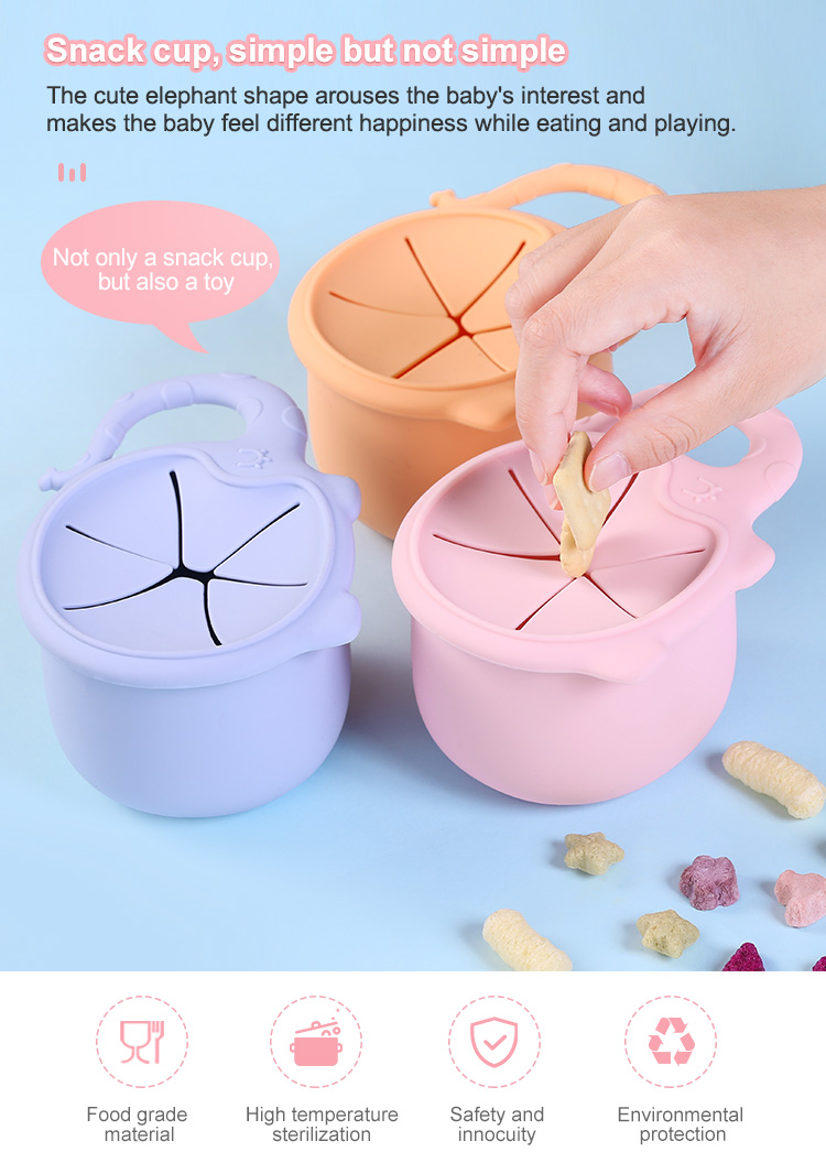 Silicone Baby Snack Cup No Spill, Munchkin Take And Toss Snack