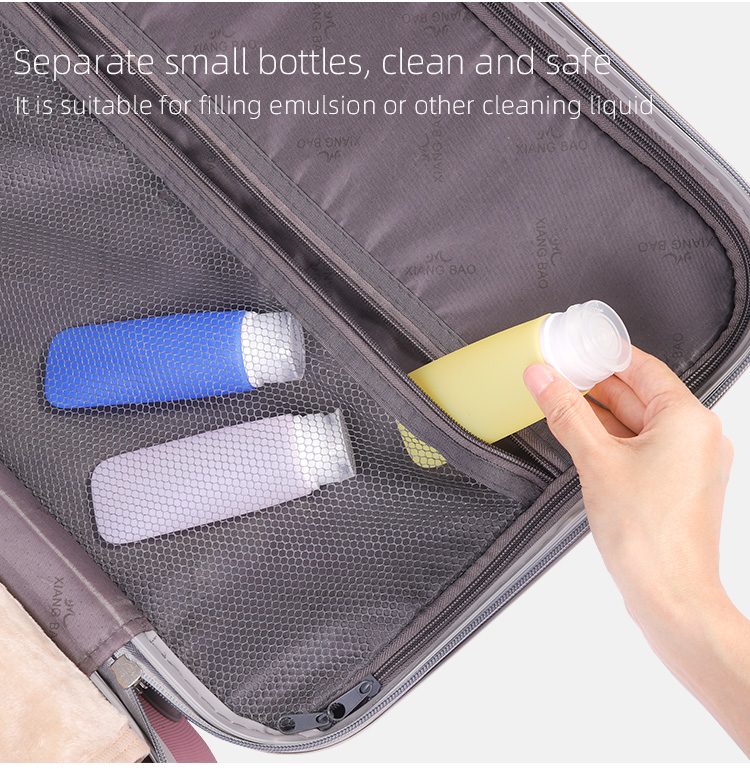 Silicone Refillable Travel Bottles 89ml Travel Size Shampoo Bottles